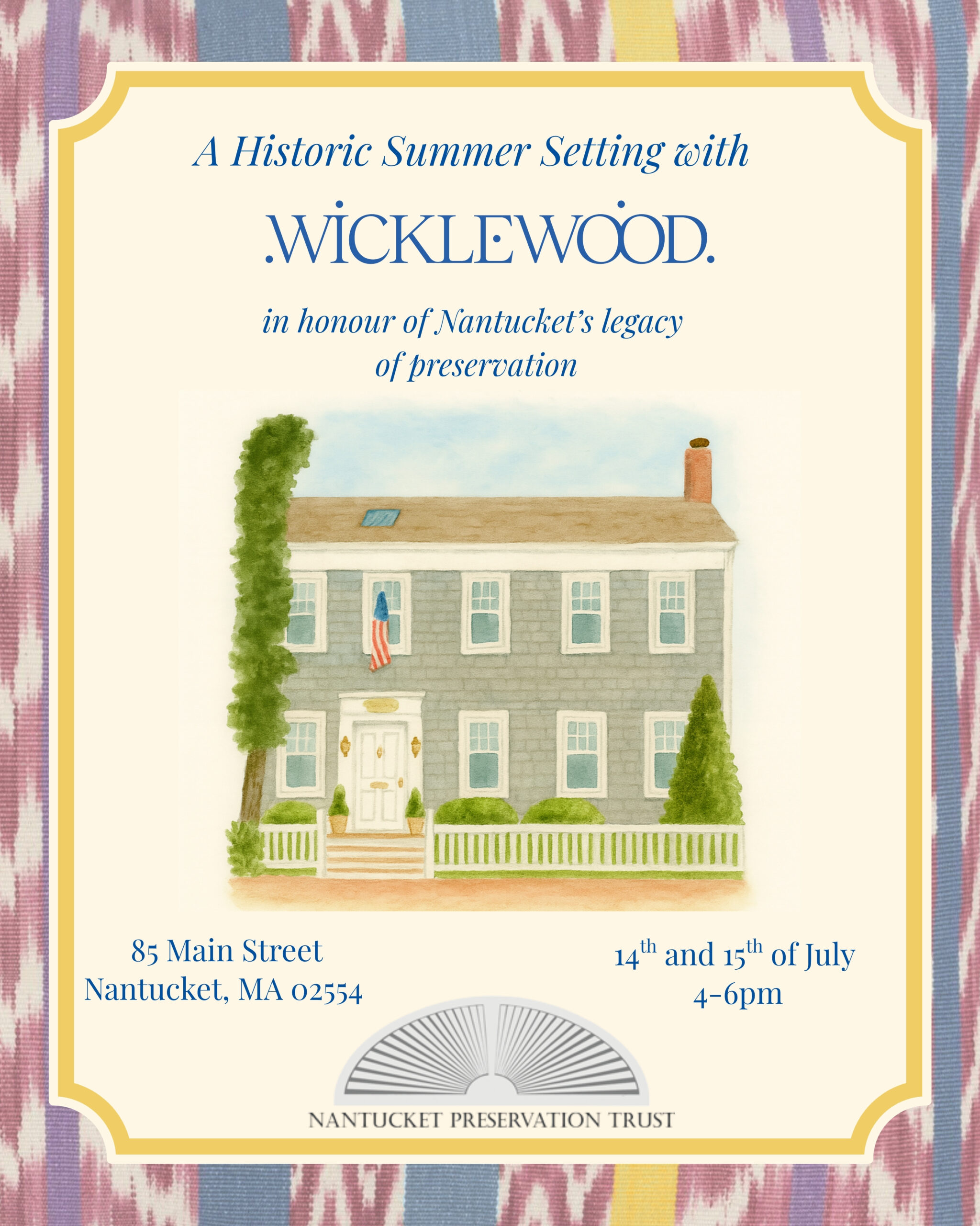 Wicklewood Reception at 85 Main Street